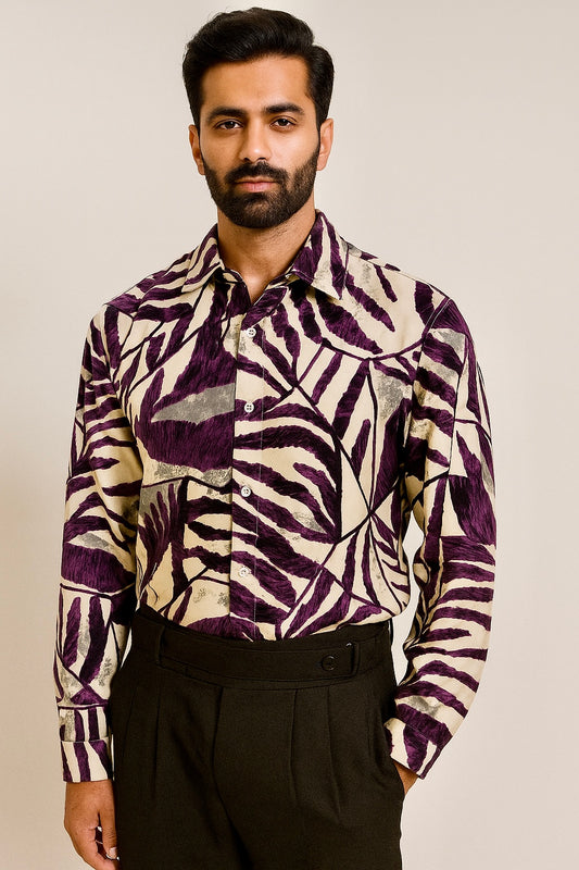 DIGITAL PRINT FLORAL SANGRIA