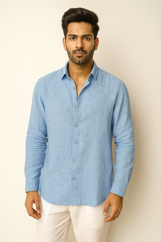 BM LINEN LIGHT BLUE