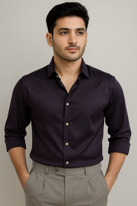 IMP LIQUID FABRIC SHIRT - PURPLE