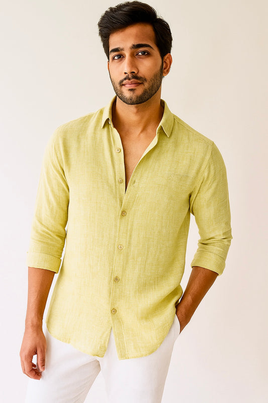 BM LINEN LEMON YELLOW