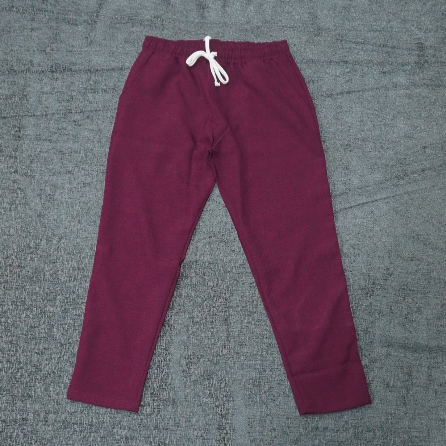 LINEN PANTS - MAROON