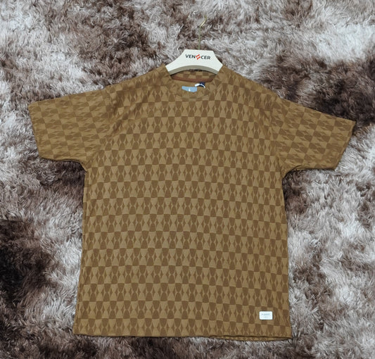 HS EMBOSE PRINT -BROWN