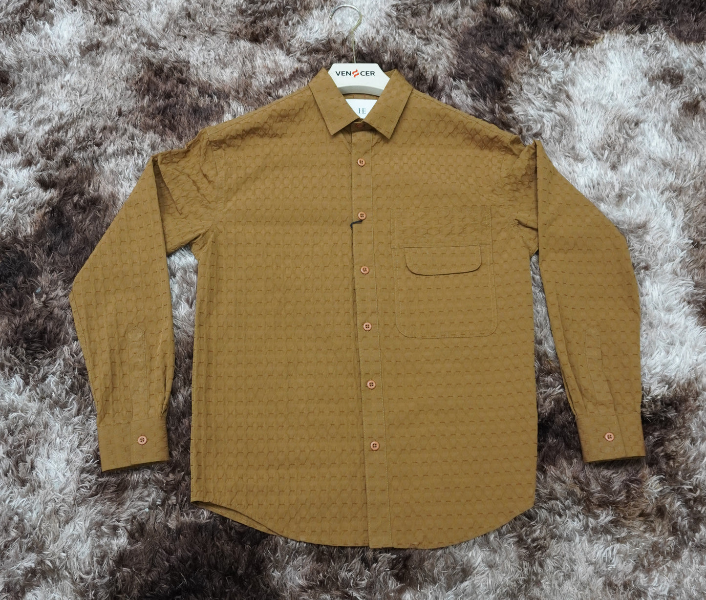 IMP TEXTURE SHIRT BROWN