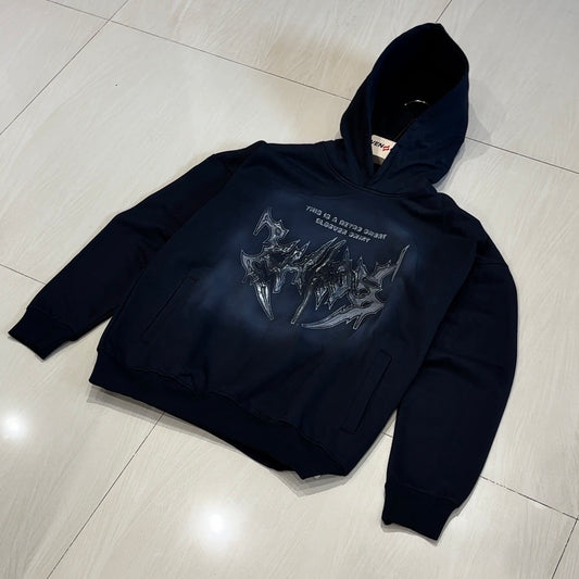 CHAOS HOODIE - BLACK