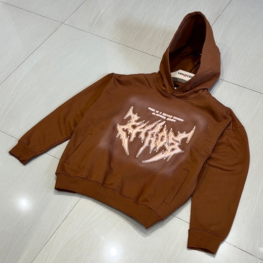 CHAOS HOODIE - BROWN